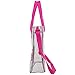 Eastsport Large Clear Tote Bag (Pink Trim)