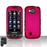 Samsung Reality U820 Snap-on Hot Pink Rubber Surface Phone Protector Cover Case