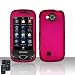 Samsung Reality U820 Snap-on Hot Pink Rubber Surface Phone Protector Cover Case