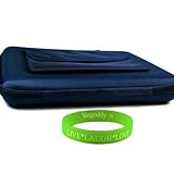 10 Navy Blue Cube Carrying Case for Samsung Galaxy Tab 10.1 or T-Mobile Sla ....