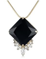 Noir Jewelry Short Pendant Necklace, 19" + 2" extender