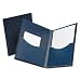 Oxford ViewFolio Plus Twin Pocket Folder, 25 Count,  Letter, Blue  57470