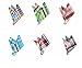 Hello Tie High-grade Men's Grid Cotton Pocket Squares Handkerchiefs 6pcs/lot Set 6