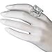 Large Elegant White Gold CZ Cocktail Ring by VictoriasJewelry