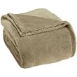 Super Soft Fleece Plush Luxury BLANKET, KING Size. COFFEE