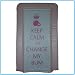 ebabygoods Pink Keep Calm & Change My Bum Changing Mat - Soft Touch