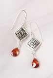 Celtic Knot and Cubic Zirconia Dangle Earrings