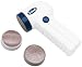 Scholl Foot Spa Gift Set (with Rotary Pedicure Appliance with 3 attachments, Nail Clipper, Toe Separators & Pedicure Brush) in Clear Acrylic Travel/Storage Case