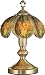 14.25h Glass Fairy Theme Antique Bronze Base Touch Lamp