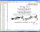 U.S. Army M60 & M60D 7.62-MM Military Machine Gun: Operation,
Maintenance, and Parts Manual Book on CD-ROM