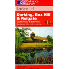 Dorking, Box Hill and Reigate, Leatherhead and Caterham (Explorer Maps)