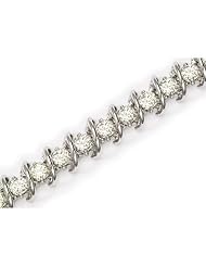14K White Gold Diamond Bracelet