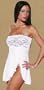 Sexy White Strapless Babydoll Lingerie