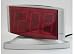 Kitchen & Housewares : Sharp SPC033D Red LED Alarm Clock with Swivel Case (Silver)