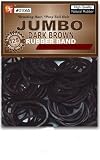 color rubber band JUMBO DARK BROWN pony tail holder braid hair holder girl baby doll dog grooming bows ribbons