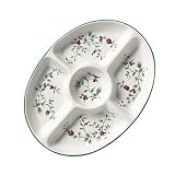 Pfaltzgraff Winterberry Sculpted Oval 5-Section Server