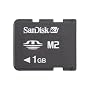 Sandisk Memory Stick Micro (M2) 1GB SDMSM2-001G-A11M (Retail Package)