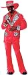 Red Hot Playa Pimp Costume - Mens XL