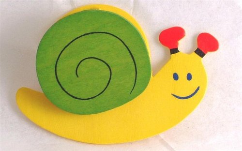 Childrens Toyshop  Toys : Magnetic wooden note clip - Snail