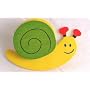 Magnetic wooden note clip - Snail