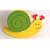 Magnetic wooden note clip - Snail