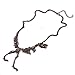 Towallmark(TM) Steampunk Goth Alloy Dinosaur Skeleton Dead Tyrannosaurus T-Rex Charm Necklace (Black)
