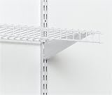 Shelving Hardware: ClosetMaid 16-Inch ShelfTrack Locking Shelf Bracket, White #2854