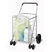 41PKWLQGWcL. SL75  JUMBO SHOPPING laundry folding CART DOUBLE BASKET RED