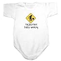 Baby Bodysuit White " Tajikistani Baby Working " Tajikistan Country