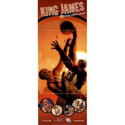 (10x26) King James (LeBron James, Comic) Sports Poster Print
