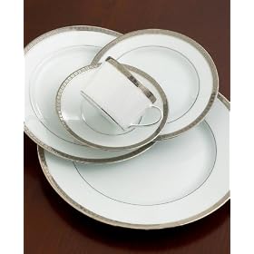Bernardaud Athena Platinum Rim Soup Bowl, 9 by Bernardaud