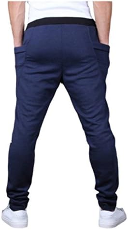 Transasia Men's SportsWell Casual Jogging Harem Pants Sweatpants Running Pants (Medium, Blue)