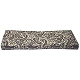 Pennington Black Pearl Spun Double Welt Bench Cushion by Arden
