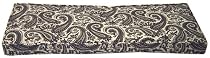 Pennington Black Pearl Spun Double Welt Bench Cushion