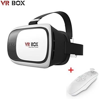 Glele (TM) VR BOX 2.0 Virtual Reality Glasses, 3D VR Headsets with Bluetooth Remote Controller for 4.7~6 Inch Smartphones iPhone 5, iPhone 6, 6S, 6S Plus, Samsung LG Sony HTC, Nexus 6 etc.