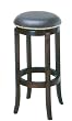 Espresso Finish Wood 24"H Swivel Bar Stool Counter Chair