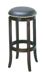 Espresso Finish Wood 24"H Swivel Bar Stool Counter Chair