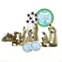 Willow Tree 14 Piece Starter Nativity Set By Susan Lordi with Go Green! Compressed Bamboo Towels