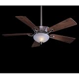 Minka Aire F701-PW Traditional / Classic Silver Ceiling Fan Light Included