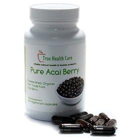 Pure Acai Berry 500mg Capsules - Super Food Potent Health Dietary and Weight Loss Supplement