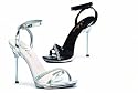 458-Amy, 4.5 Inch Metallic Heel With Rhinestones, by Ellie Shoes