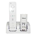 New Dual Charge Station & Rechargeable Battery for Nintendo Wii Remote Controller
