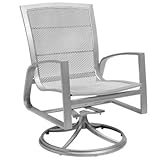 Woodard Wyatt Mesh Swivel Rocker Espresso - 550472-45