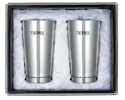 THERMOS 真空断熱タンブラー2個セット シルバー 400ml JMO-GP2