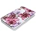 MoKo Samsung Galaxy Tab 3 8.0 Case - Ultra Slim Lightweight Smart-shell Stand Cover Case for Samsung Galaxy Tab 3 8.0 Inch SM-T3100 / SM-T3110 Android Tablet, Floral PURPLE (with Smart Auto Wake / Sleep Feature. WILL NOT Fit Samsung Galaxy Tab 4 8.0)