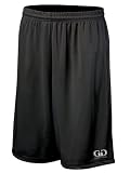 PT6479 Mens and Womens Solid 9 Inch Fitness Short-Made With Moisture Wicking Performance Fabric-Basketball, Football, Cross Training, Lacrosse, Tennis, and Running-Sizes SM-XXXL