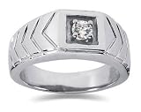 0.25 CTW Men's Diamond Ring in Platinum