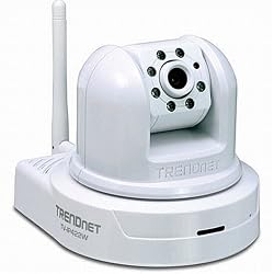 TRENDnet SecurView Wireless Day/Night Pan/Tilt/Zoom Internet Surveillance Camera TV-IP422W (White)