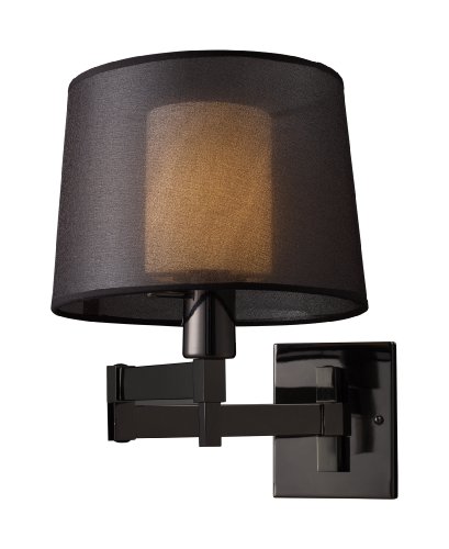 Elk 10110/1 Swing arm 1-Light Sconce In Black Chrome