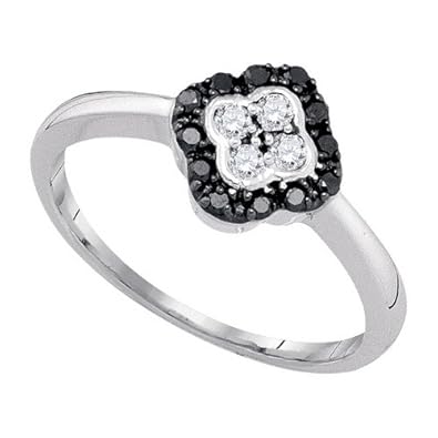 Cheap Girls Jewelry 0.26CTW-DIA BLACK DIAMOND RING For Sale